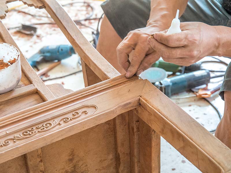 天镇旧家具翻新改色怎么做